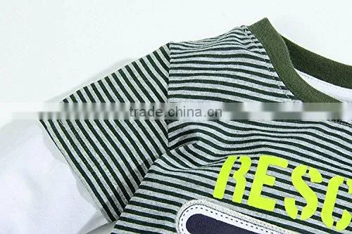 European Kids Fall Boutique Clothing fabric embroidery Cotton Sport Boys Suits for baby wear