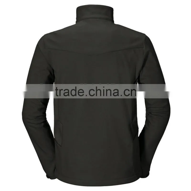 modern black outdoor camping men softshell windcheater