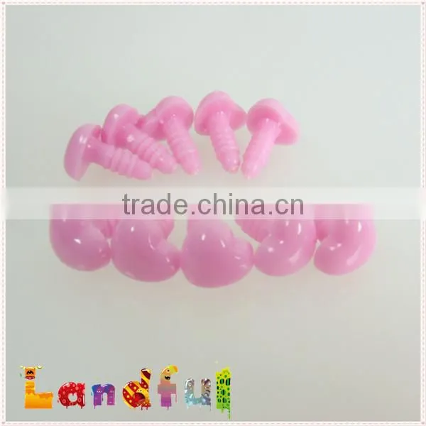 Plastic Safety Heart Nose in Pink for Crochet Dolls