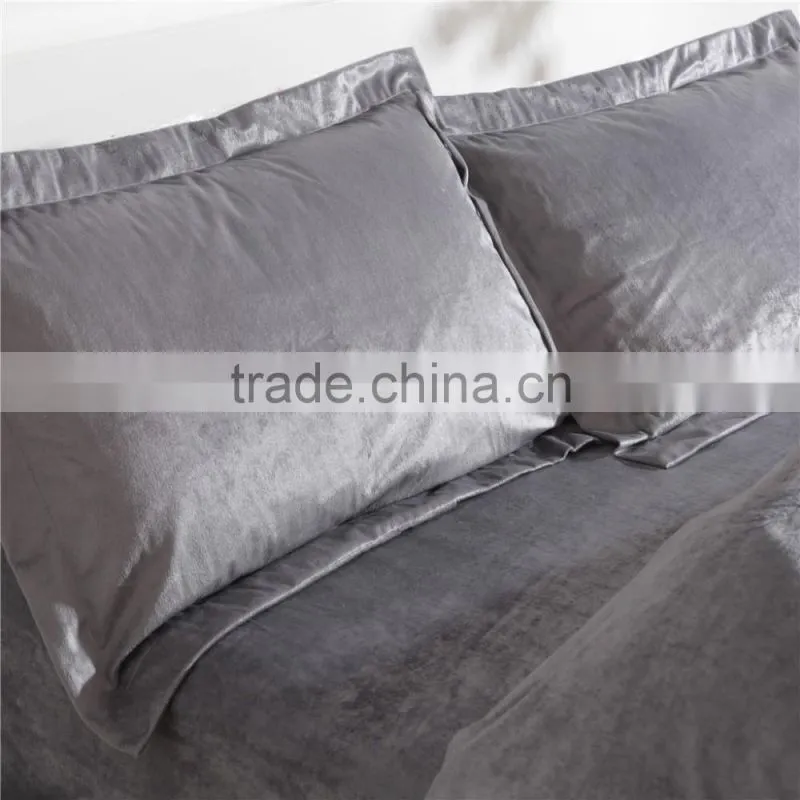 2017 NEW DESIGN SUPER SOFT MICROFIBER DARK GRAY 4PCS BEDDING SET