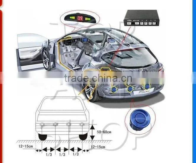 rear parking aid.rear LED display parking sensor. rear parking sensor