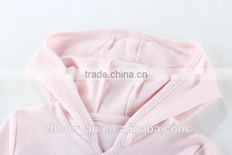 100% cotton long sleeve clothes baby girl sleep pink infant wear