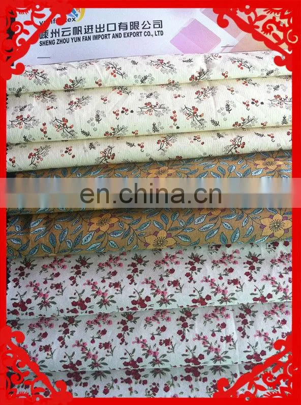 2014-2015 latest Italy design pattern small flower prnted waxed cotton fabric