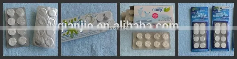 Eco-friendly mini magic compressed facial tablet tissue for face cleaning