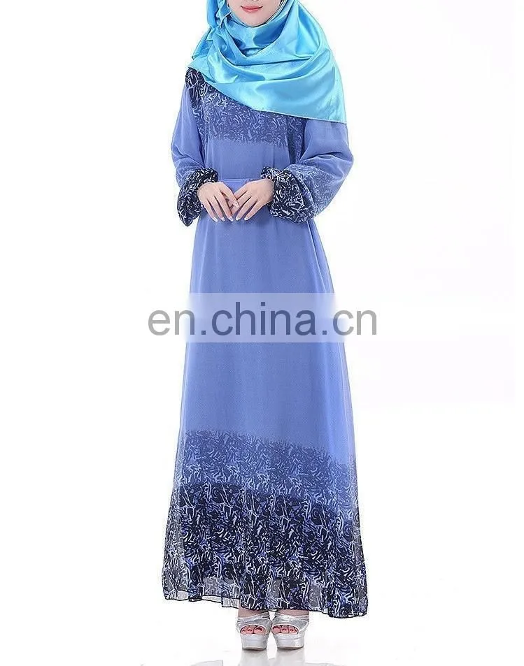 New fashion long sleeve muslim dress
