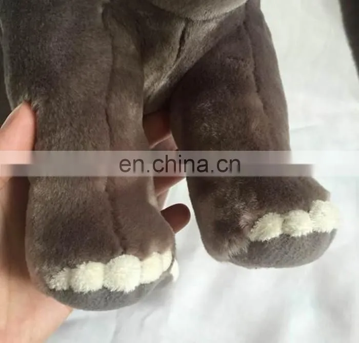 modicate delicate plush grey elephant animal toy