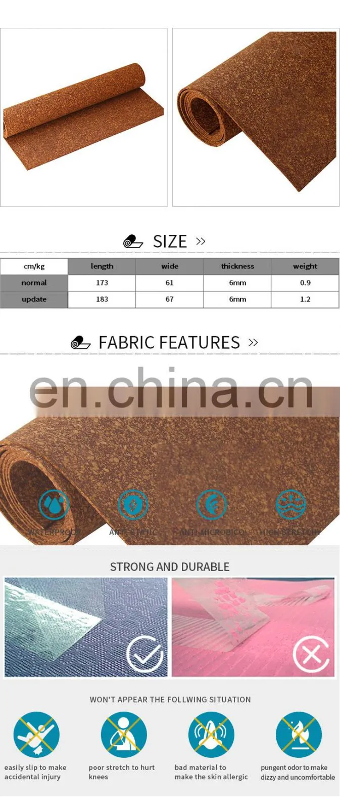 waterproof dropship custom non slip tpe yoga gym mat