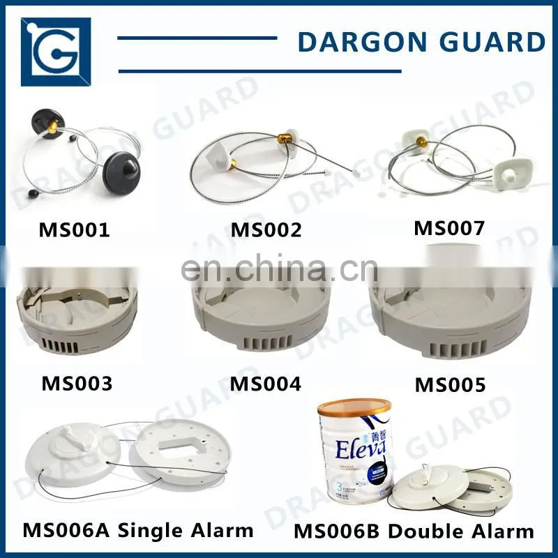 EAS Security Alarm Round Milk Can Tag with Chain MS001