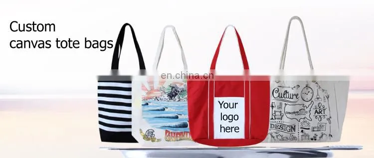 custom personalized red cotton tote bags printed logo