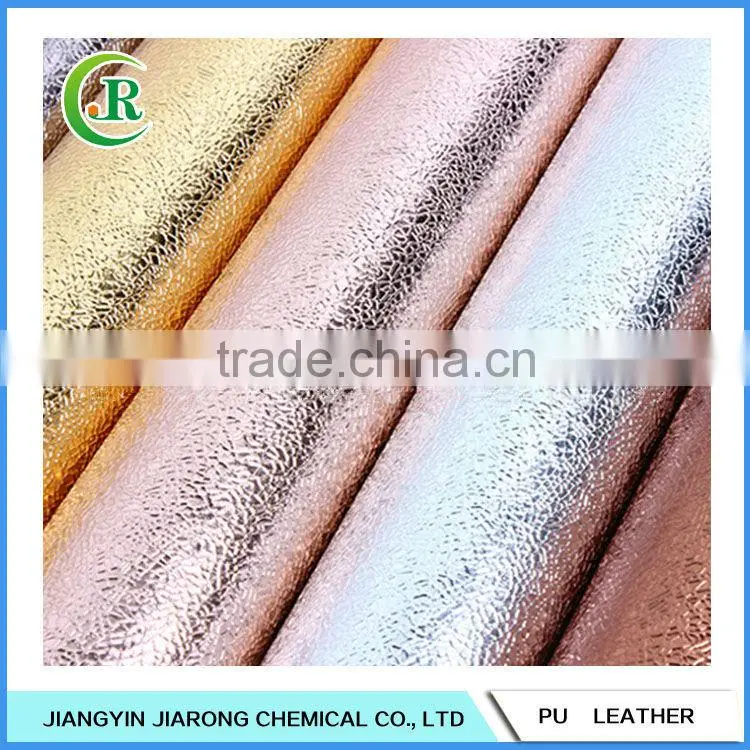 Shiny Metallic PU Leather for Shoes