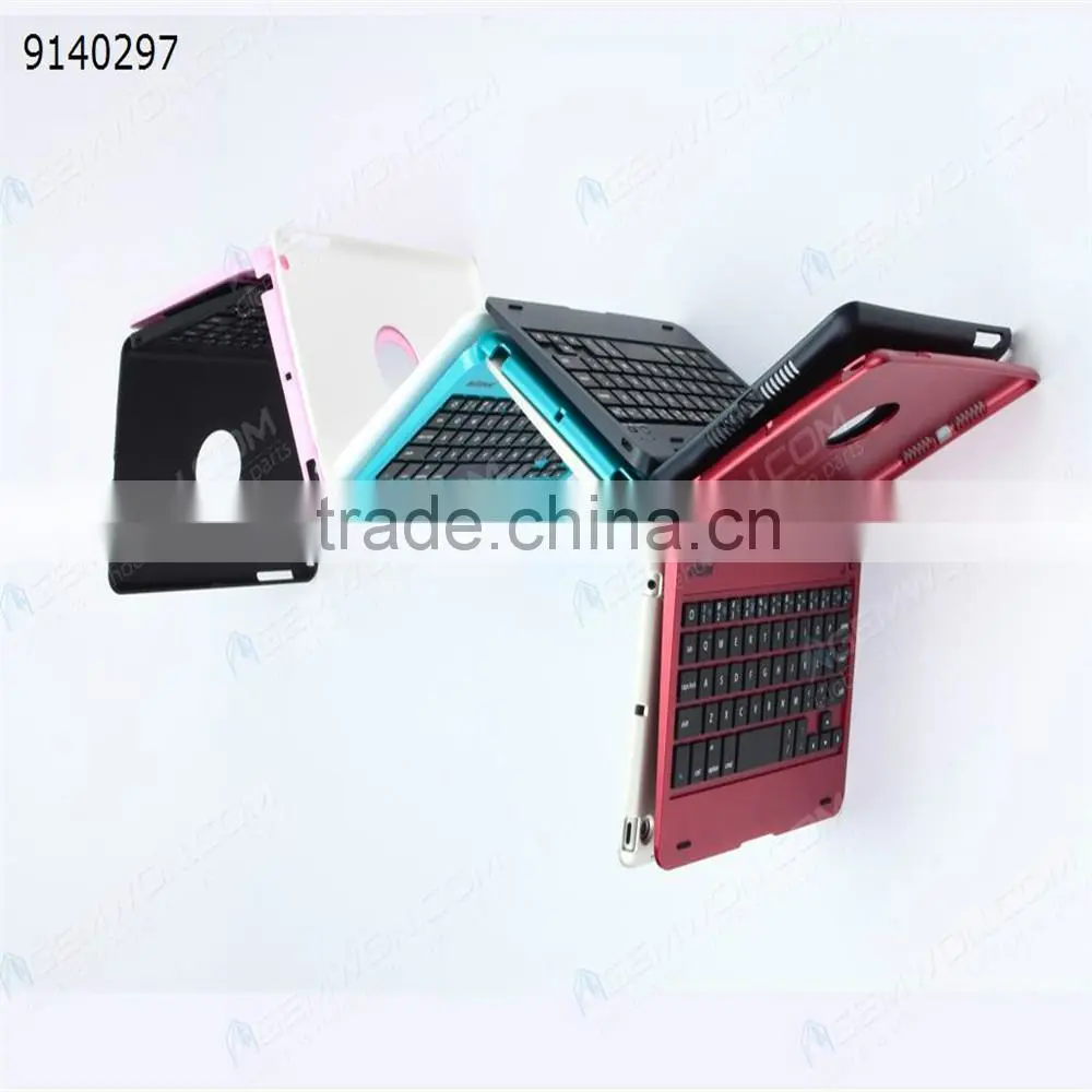 bluetooth keyboard for iPad Mini,red aluminum bluetooth keyboard stand case