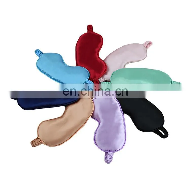 Soft Breathable Silk Eye Mask Sleep with Custom Logo