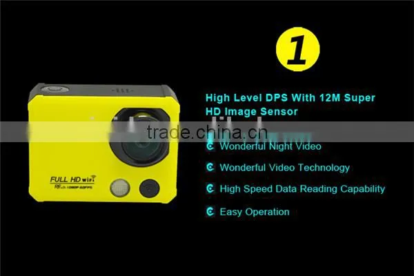 2.0inch 50M Waterproof RF Remote 2K WIFI Action Camera With 1920x1440@30FPS 1920x1080@60FPS 1280x720@120FPS
