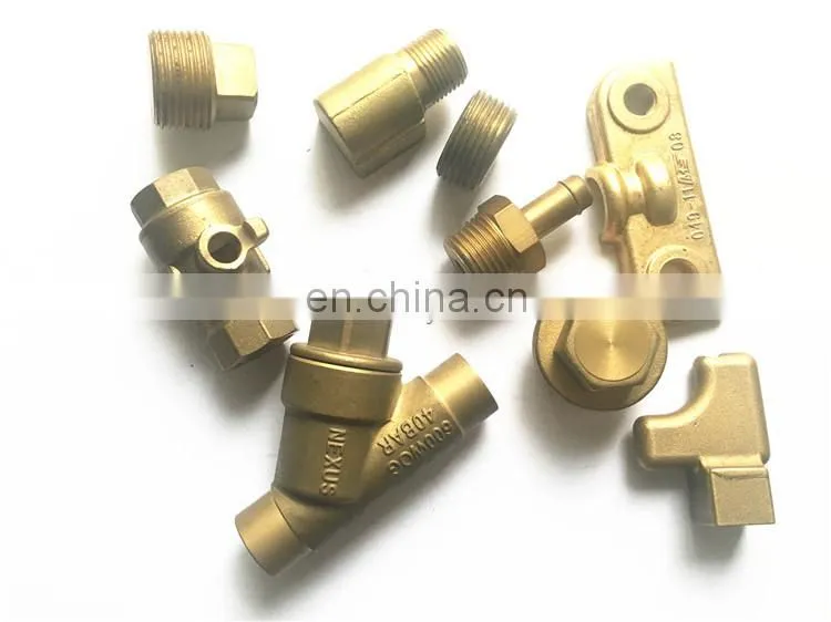 Custom high precision die forging and CNC machining thread copper components brass parts