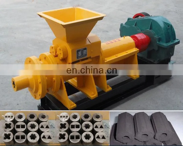 China Charcoal coal Power dust Roller Press Coal Screw Briquette Extruder Machine