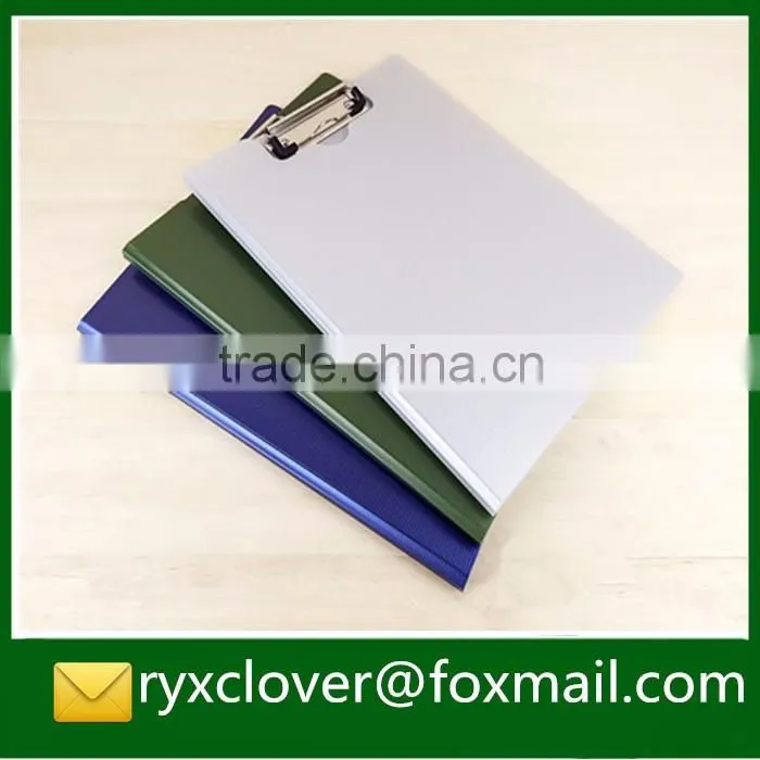 customized hot sale a4 writing clipboard with folding side made in china