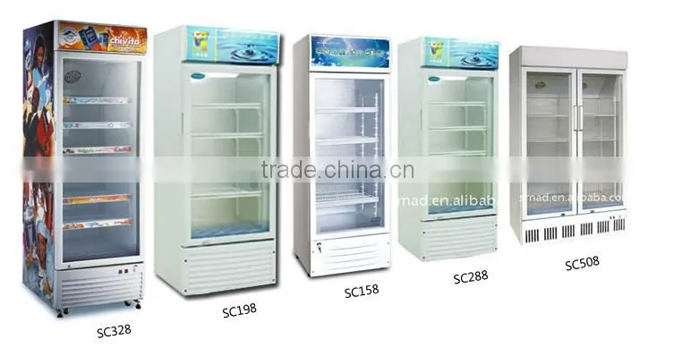 Single glass door compressor cooling display showcase