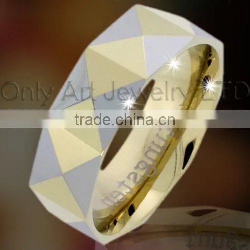 engraving tungsten ring costume fashion jewelry