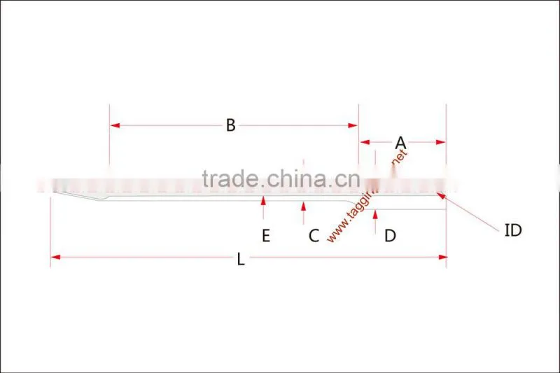 Ruifeng Brand Socks Tagging Gun With 52mm length All Steel Long Needle Tag Gun for Socks Tagging