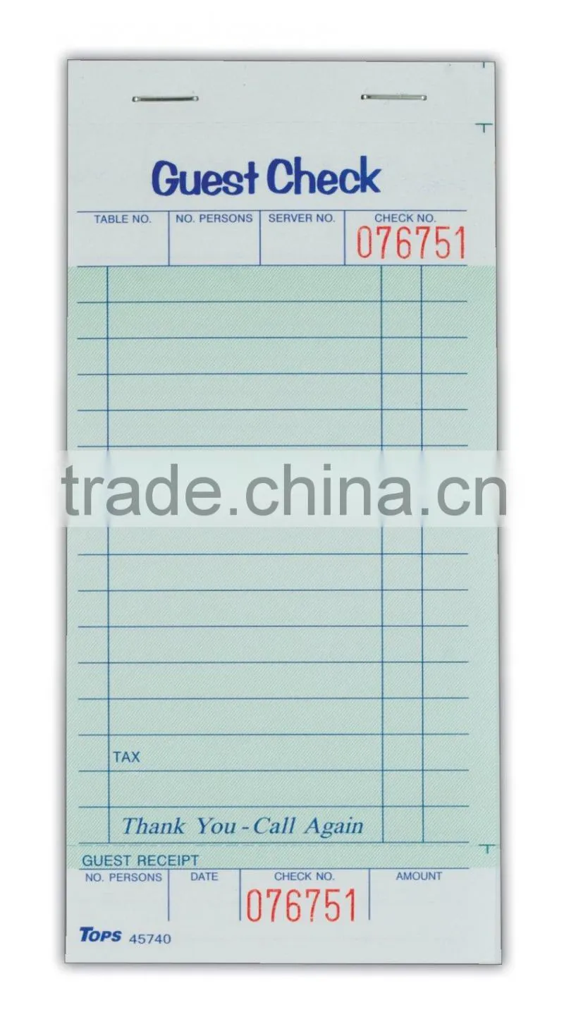 Sales order printing book