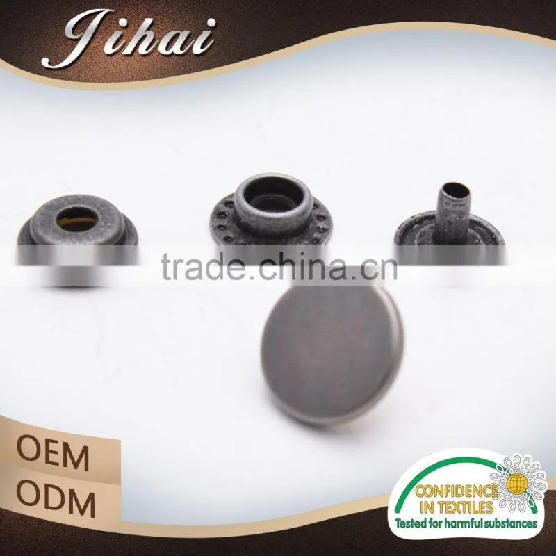 China Custom Snap On Buttons Metal Button Snaps For Leather