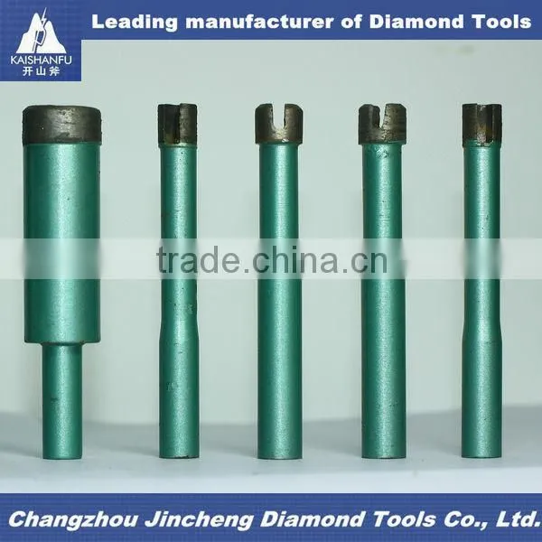 Brazed welded core bits