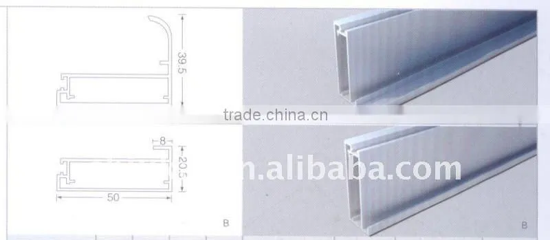 kitchen cabinet aluminum frame glass door (GL8288)