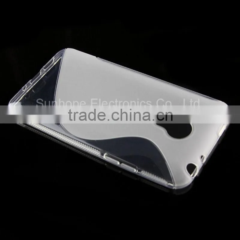 S wave non-slip design mobile cellphone case shell sets for Meizu MX4 case cover