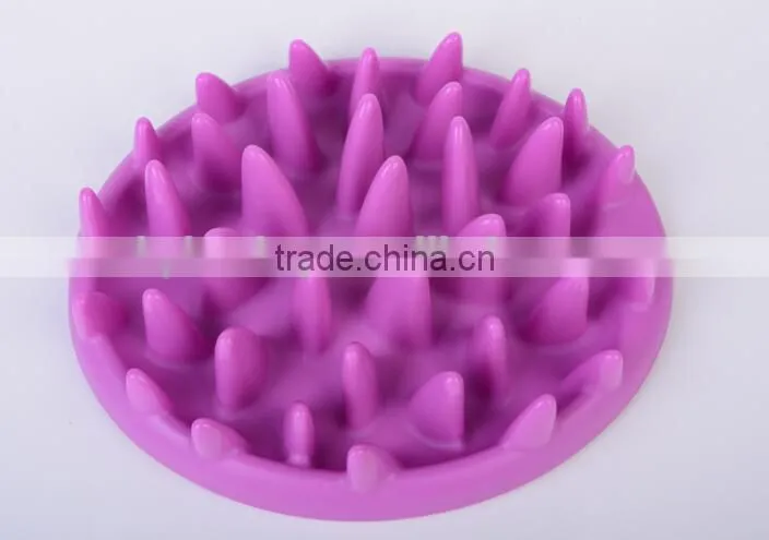 Jungle Reduce weight Pet Feed Interactive Slow Feeder Dish Dog & Cat Bowls Pink