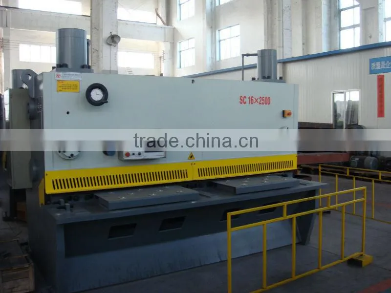 QC11K 6x4000 cnc guillotine to cut SS plate