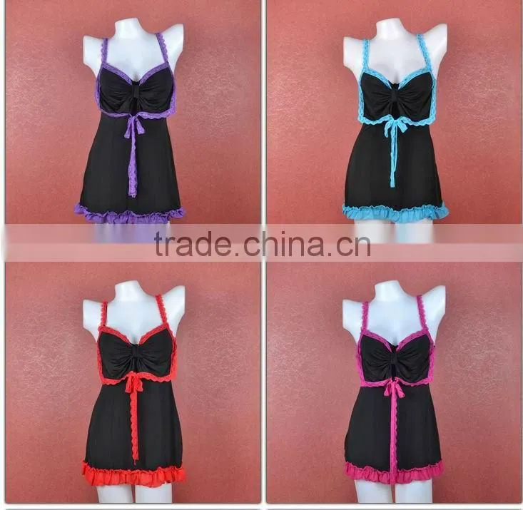 Latest sexy hot high quality big bow shape design lingerie 5098