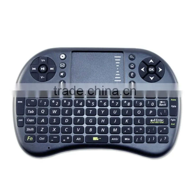 2016 hot sales 2.4GHz Mini wireless keyboard i8 2.4G Wireless Keyboard Touchpad Google TV Box Media Control