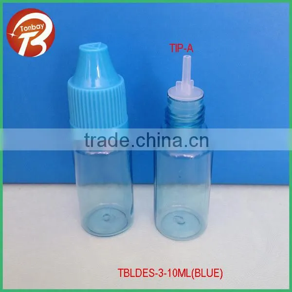 10ml 30ml PET plastic square E-liquid bottle with thin dropper&childproof cap