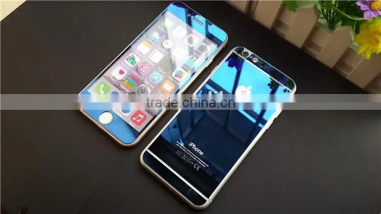 Christmas promotion Colorful electroplating for iphone 6 mirror screen protector