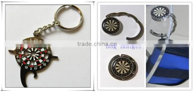Promotional custom dart board keychain dart gift