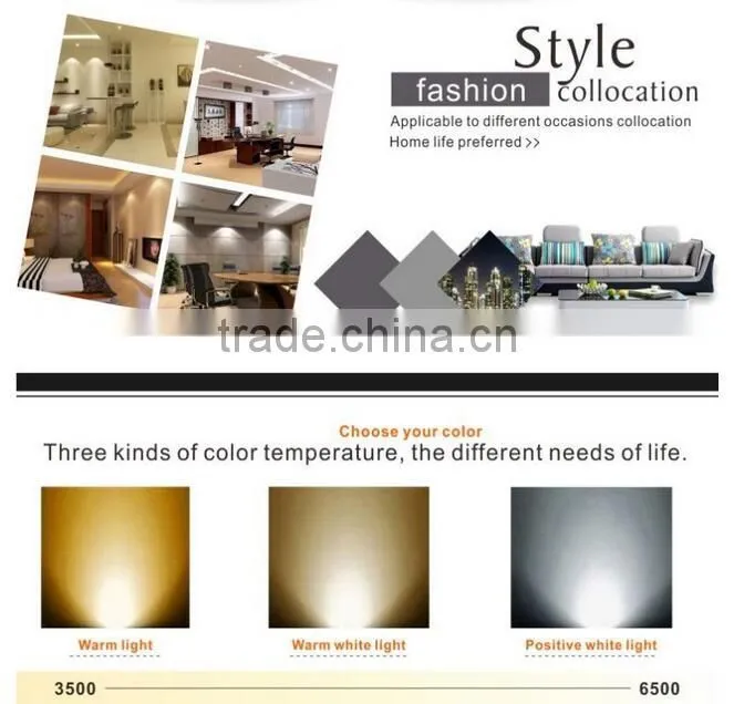 Easily installation round COB led recessed down light