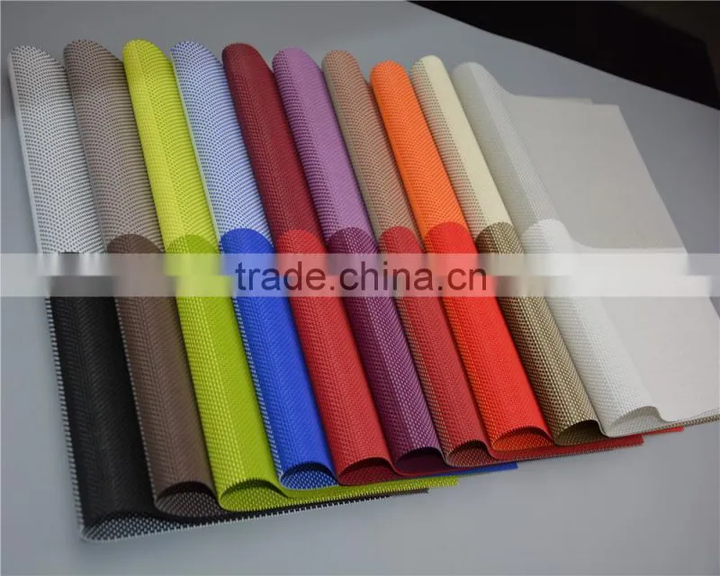 2015 new fashion swallow Gird PVC placemat modern purple plastic square restaurant tableware bowl pad table mat