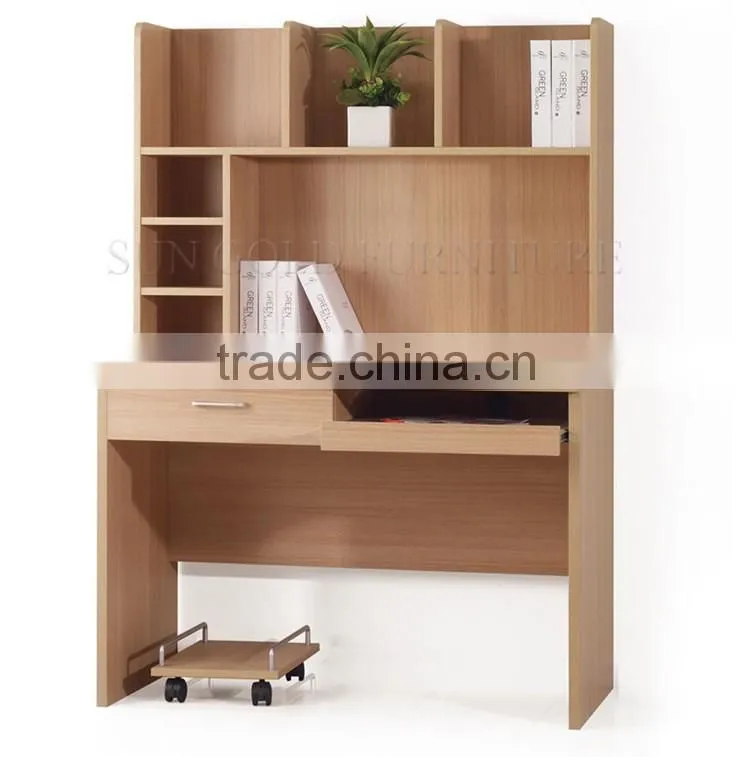 Furniture foshan china desk bookcase combination study table with bookshelf (SZ-FCB387)