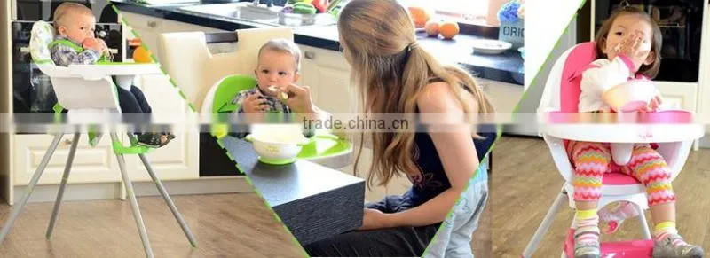 EN14988 High Quality Customized Plastic Baby Dining Foldable Chair Factory High Chair