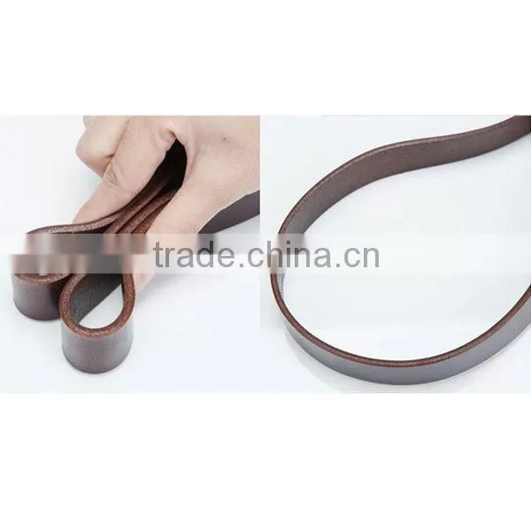 High quality mens brown italian leather belt factory