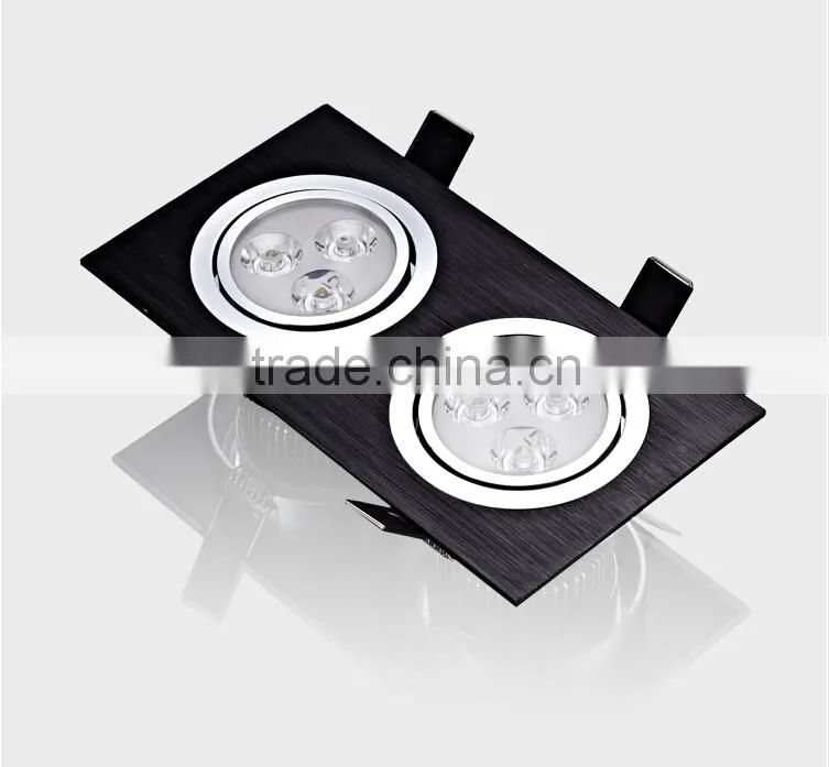 2 Light LED Ceiling Light Grille Lamp 6w 10W 14w 18w 24w 30w 36w LED Downlight