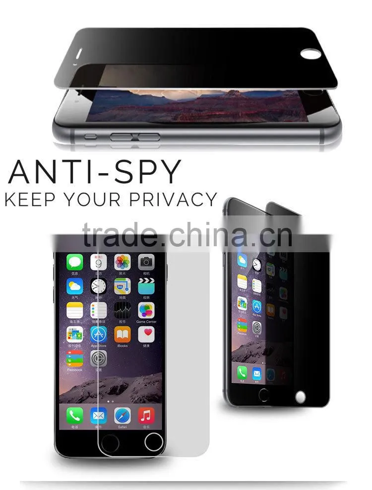 China guangdong pulikin supply anti scratch privacy toughened glass screen protector for sony xperia z2