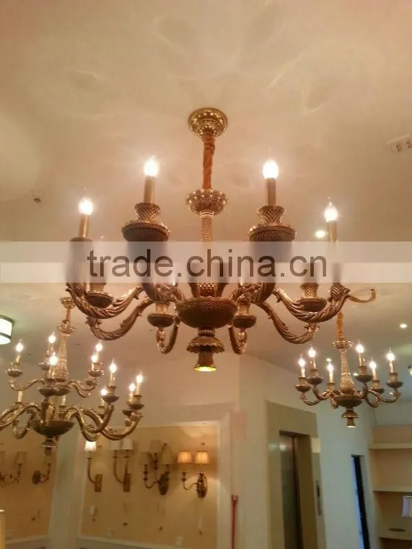 2014 new brass pendant lamp simple for lobby