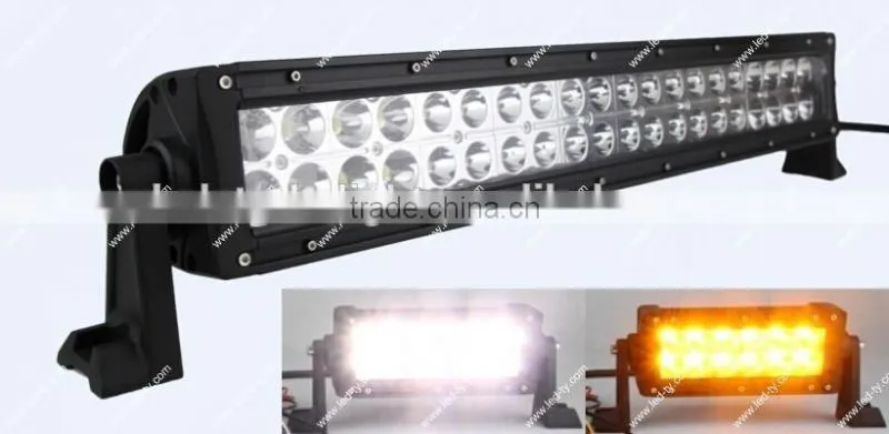 High Quality 120w Amber and White LED Light Bar 21.5 inch LED Offroad Light Bar for jeep, 4WD, 4X4, Boat