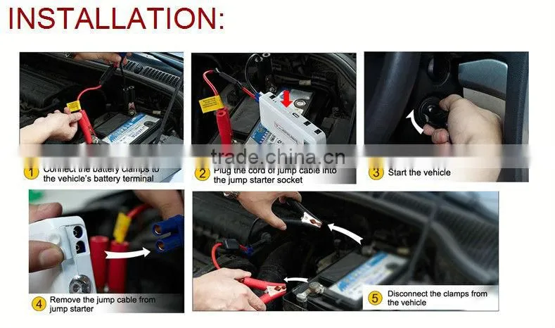 Portable Multifunction Emergency Jump Starter