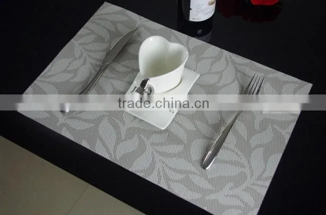 leaves waterproof dining table plate mat