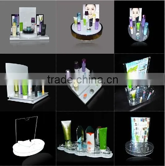 Rotating charming clear acrylic photo frame free standing lucite photo frame