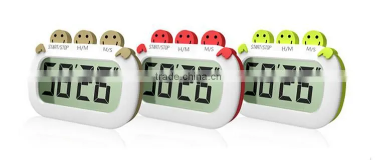 Promotion Smile CountUp and Countdown Large Digital Kitchen Timer with Magnet / Electronic Items Manufacturer