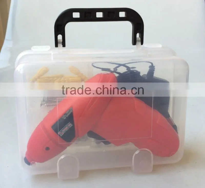 3.6Volt/4.8Volt Best electric screwdriver with accessories and bits in plastic carry case