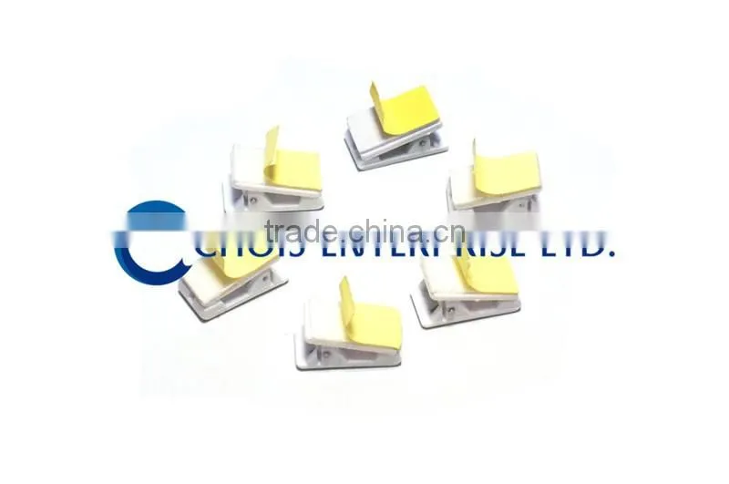 High Quality Self Adhesive Plastic Clips White Color 5735-3008